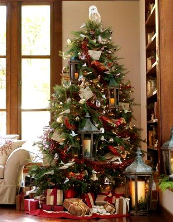 Sapin de Noël décoré