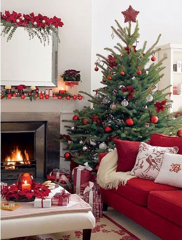 Sapin de Noël décoré