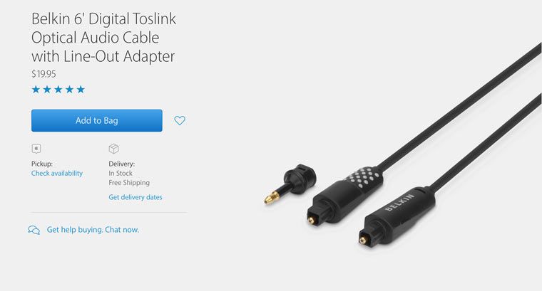 connecteur d'entrée optique