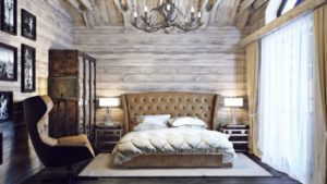 chambre style chalet