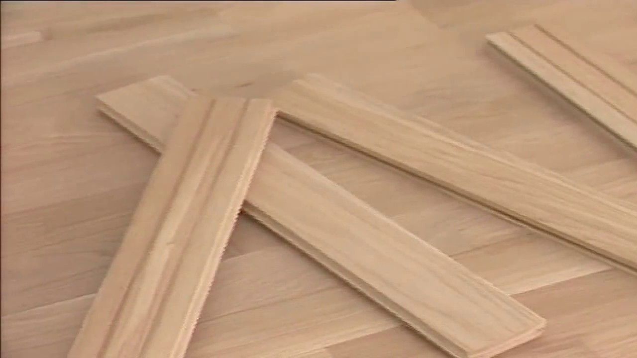 tons poudrés du parquet en blocs