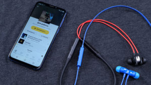 Casque pour le téléphone.