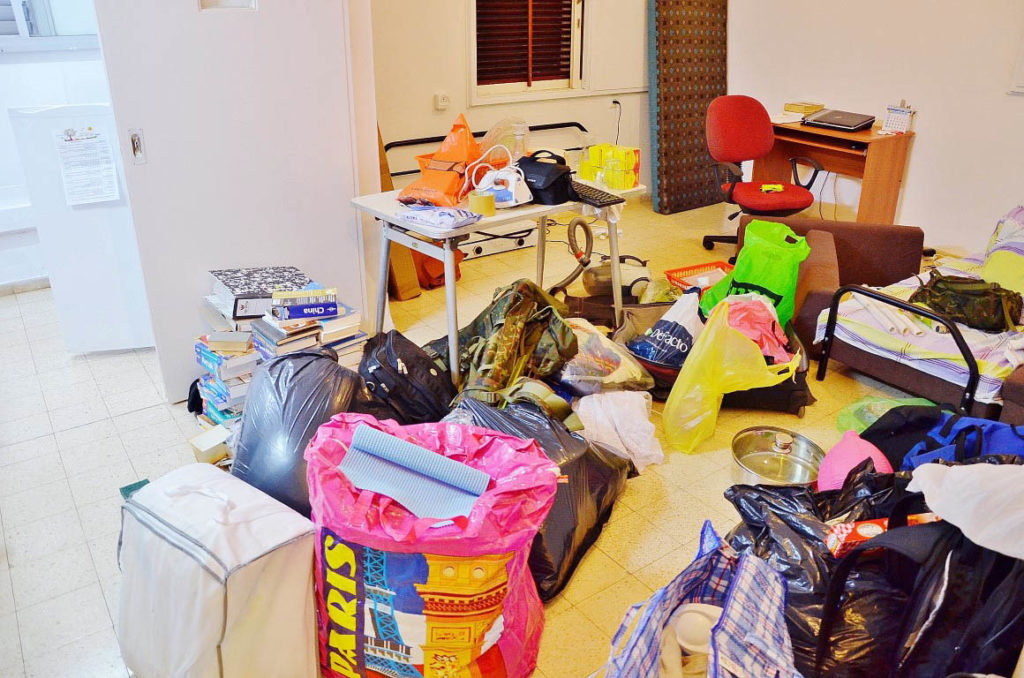 poubelle dans la cuisine