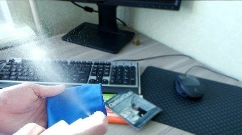 Le spray doit être appliqué sur une serviette.