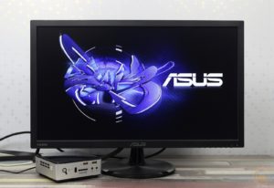 Image sur le moniteur.