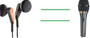 Microphone des écouteurs.