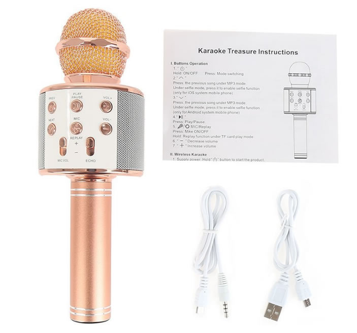Appareil de microphone karaoké.