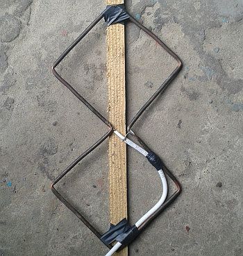 Antenne numérique faite maison pour la télévision.