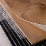 Pose de sol infrarouge sous linoléum.