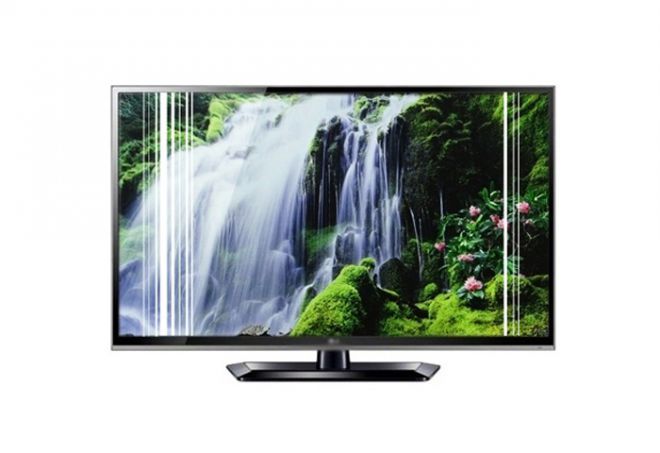 Une ligne verticale apparaît sur le moniteur