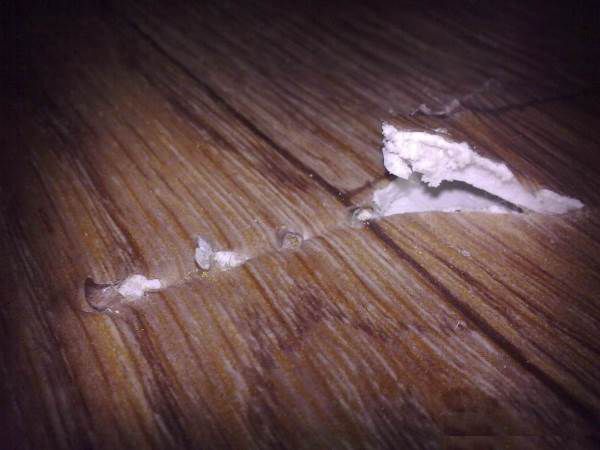 Conséquences d'une manipulation imprudente du linoléum