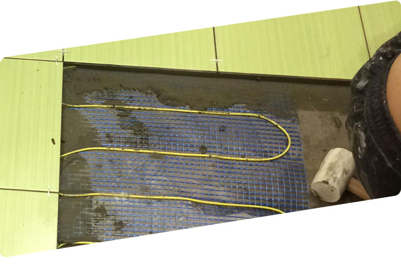 Réparation de planchers chauffants sous carrelage