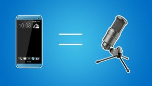 Téléphone comme microphone.