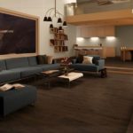 Stratifié foncé à l'intérieur