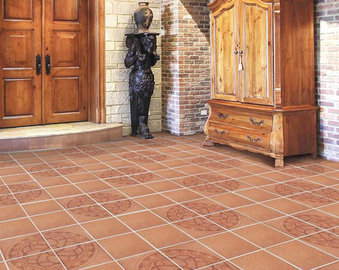 Manière traditionnelle de poser du carrelage 