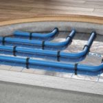 Sol chaud sous les planches de parquet