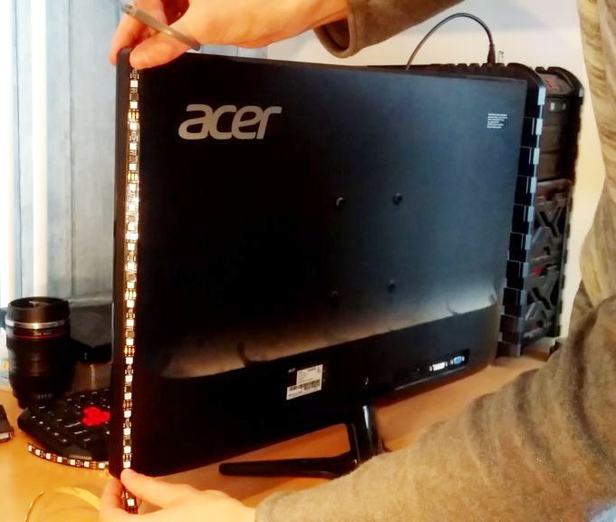 Installation à la télévision