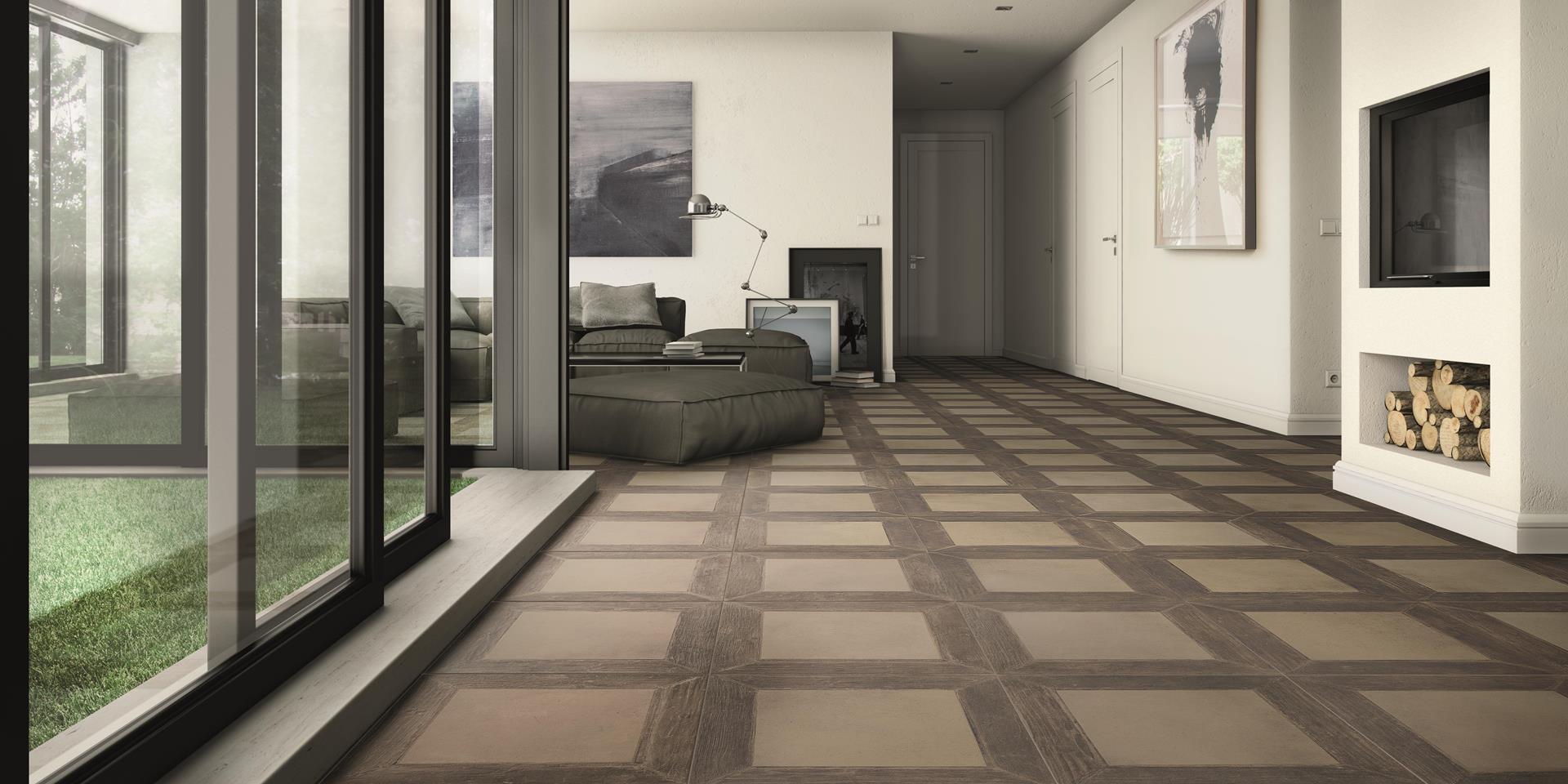 Carreaux de porcelaine.