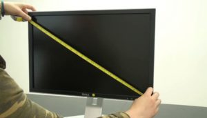 Comment déterminer la diagonale du moniteur 