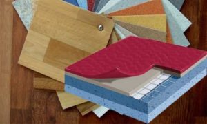 structure du linoléum hétérogène