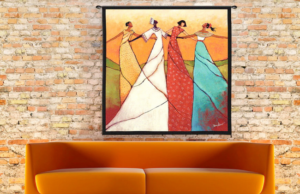 Tapis sur le mur intérieur moderne