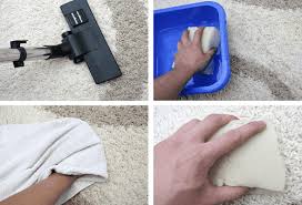 On nettoie le tapis sans le retirer du sol