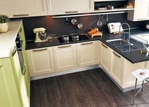 Linoléum dans la cuisine.