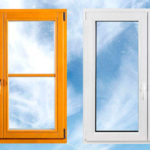fenêtres en plastique et en bois
