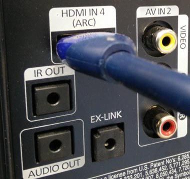 Connecteur ARC sur le téléviseur