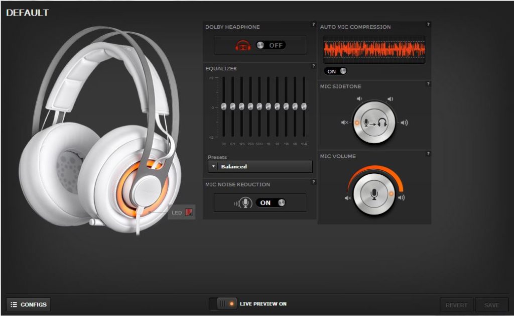 réglage sur l'appareil