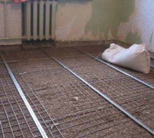 préparation pour chape