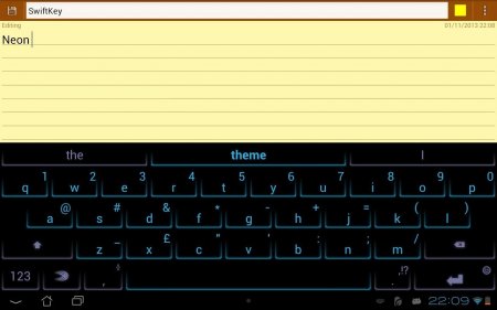 Spécifications du clavier SwiftKey