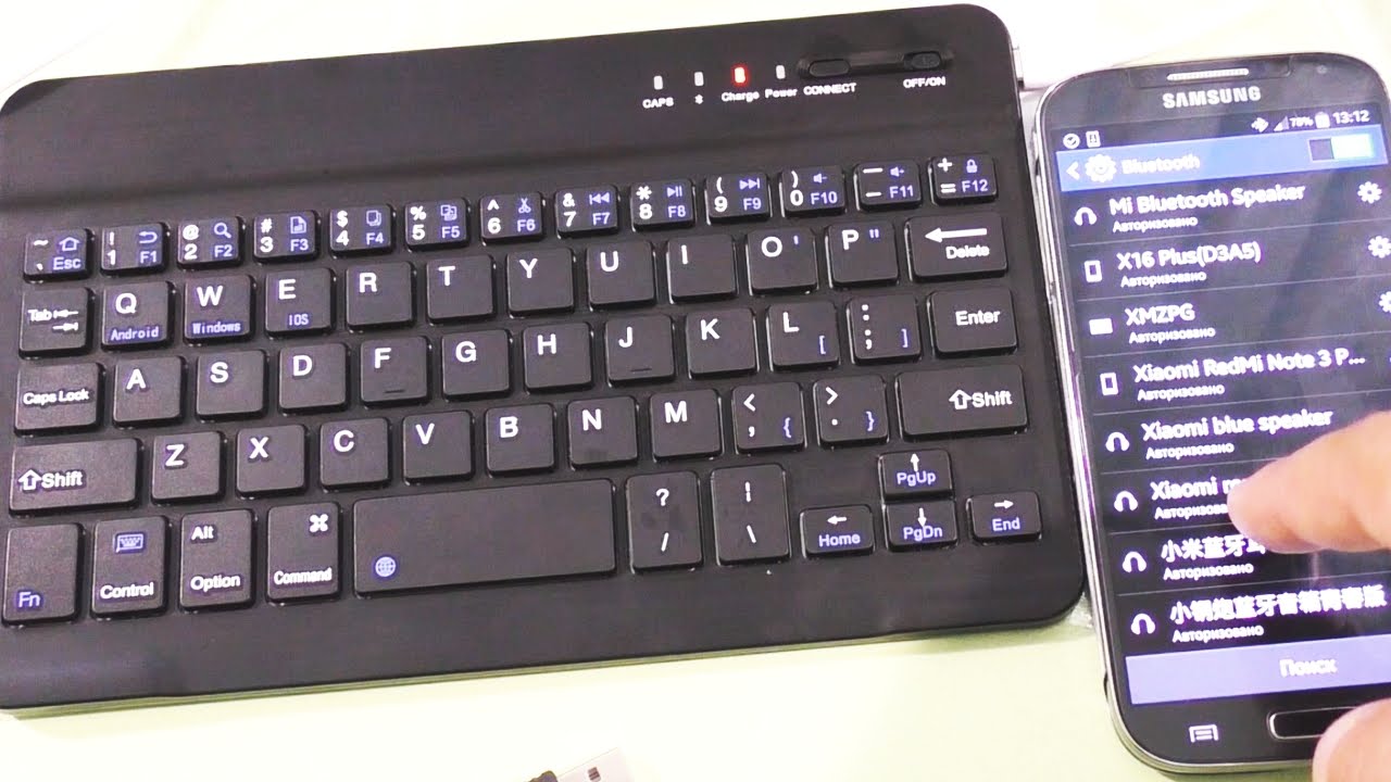 Connecter un clavier sans fil à votre téléphone.