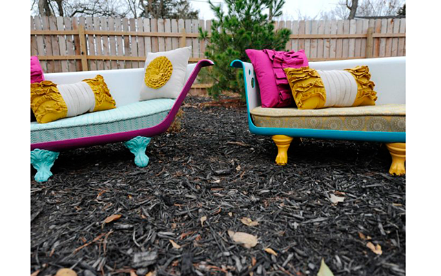 CANAPÉ D'UN ANCIEN BAIN