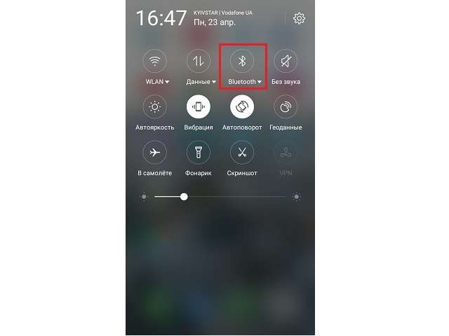 Connexion d'un joystick via Bluetooth.