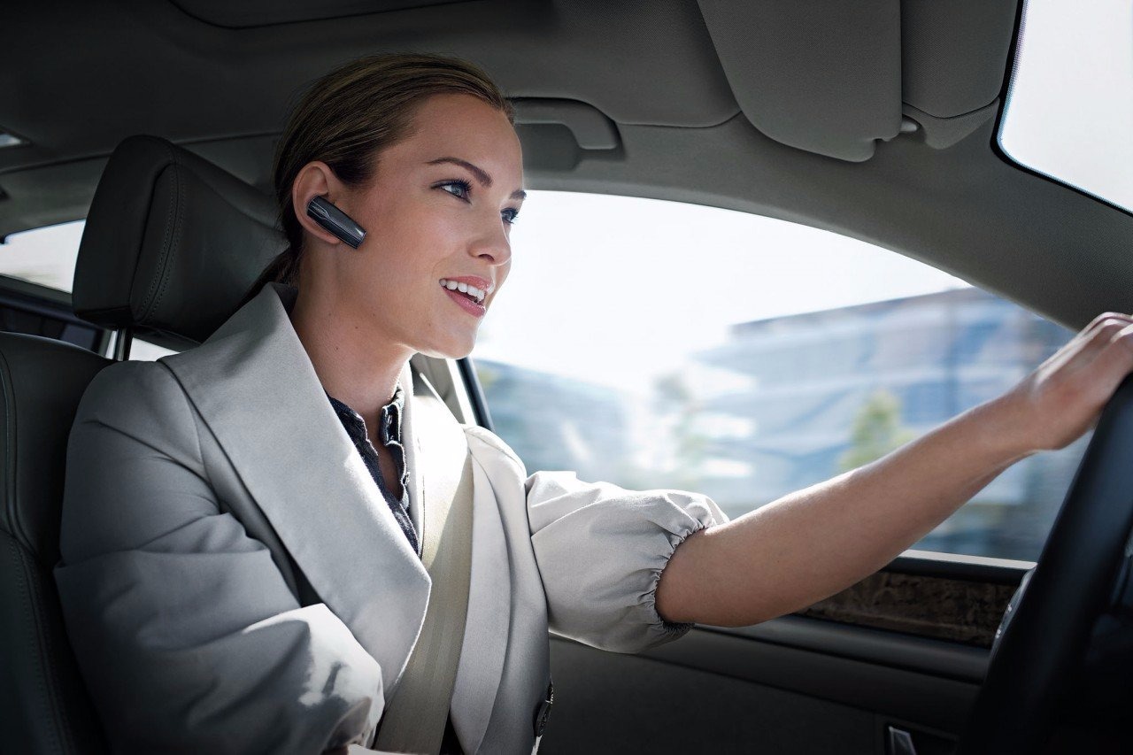 Casque pendant la conduite.