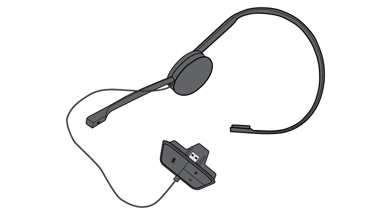 Connexion d'un casque à la console.