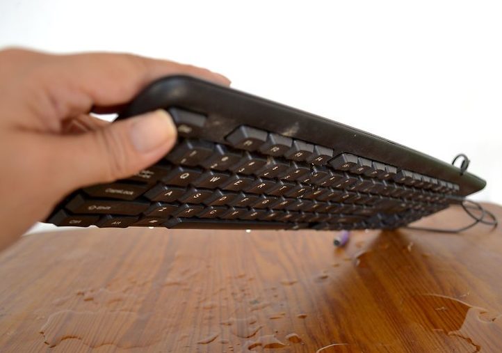 Clavier à l'envers.