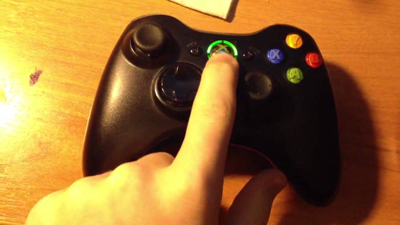 Joystick Xbox 360 clignotant en cercle