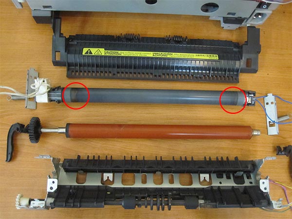 imprimante démontée