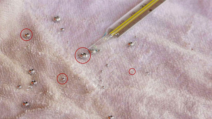 du mercure sur le palais