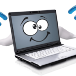 L'ordinateur portable fournit le Wi-Fi.