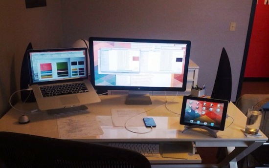 Depuis le moniteur de la tablette