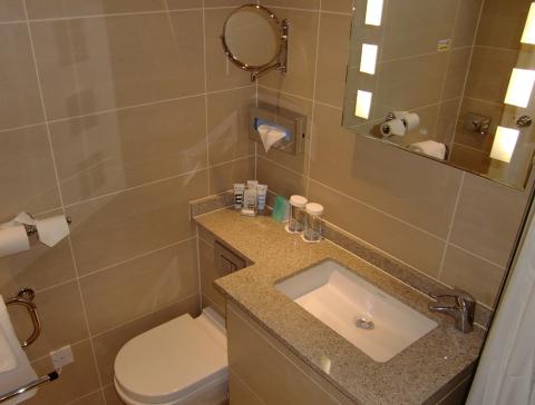 Miroir dans les toilettes