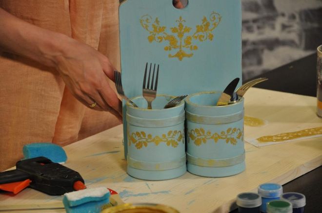 Support à couverts bricolage