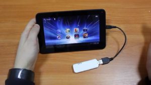 comment connecter un modem à une tablette Android