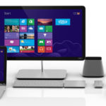 Monobloc et ordinateur portable.