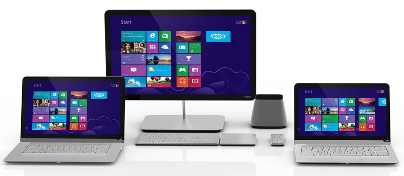 Monobloc et ordinateur portable.