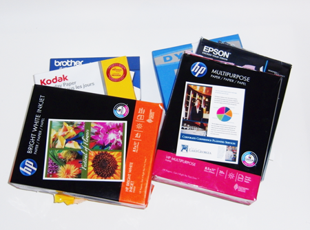 Papier photo pour imprimante jet d'encre.