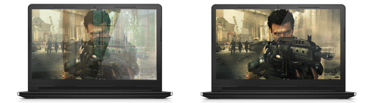 Écran brillant ou mat pour jouer.